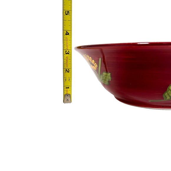 Ceramic Serving Bowl Tuscan Sunrise Sunflower Hand Painted Canterbury Potteries - Picture 8 of 8